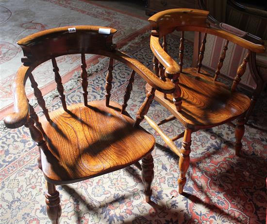 Two smokers bow chairs